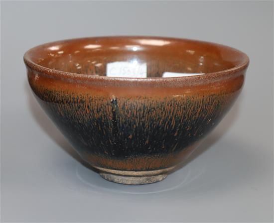 A Chinese Hares fur bowl height 7.5cm
